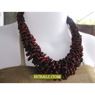 corn multi seed beaded necklaces short 